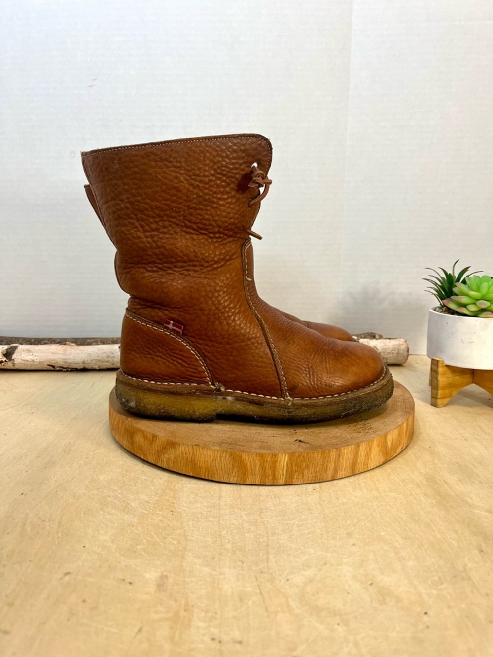 Duckfeet Århus Shearling-Lined Pebbled Leather Boots - Brown - EU 38